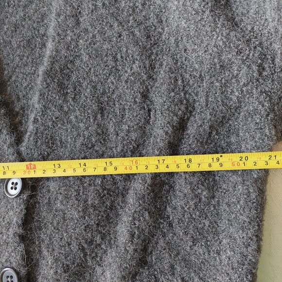 Uniqlo Women's Cardigan Grey Small Alpaca Wool Knitted Button Front Jumper, Sz S - Picture 7 of 9